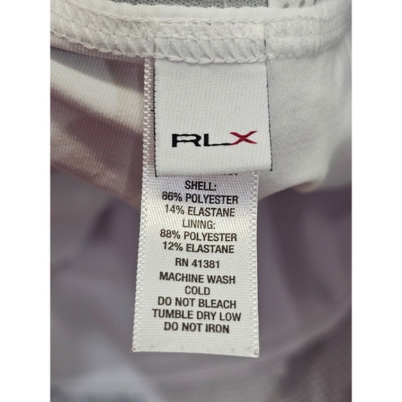 Ralph Lauren L Camo Print Golf Skort Skirt Shorts Gray White Performance EUC - Picture 10 of 11